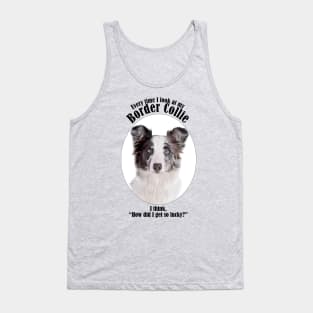 Lucky Border Collie Tank Top